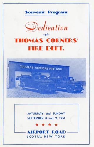 Souvenir Program Thomas Corners Dedication